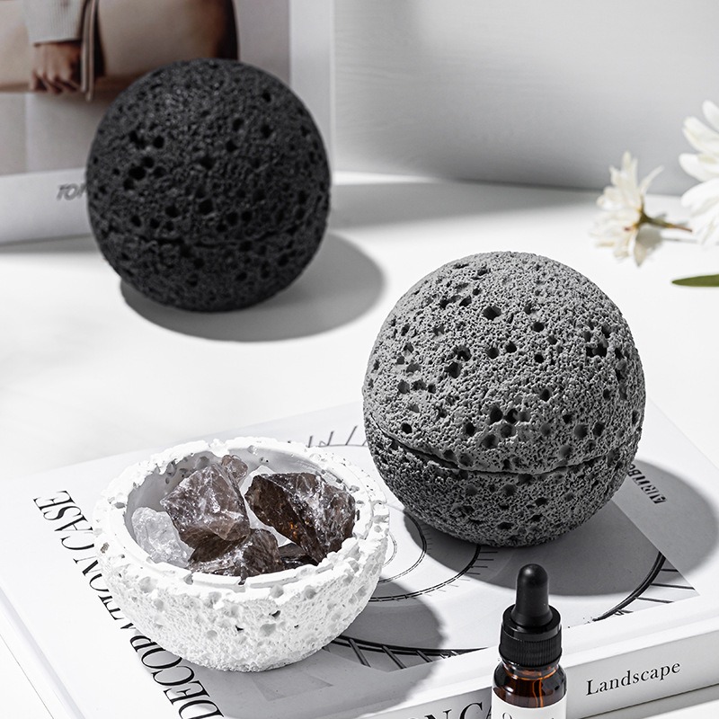 Air Stone Diffuser - Volcano Rock Planet Sculpture Aromatherapy Crystal